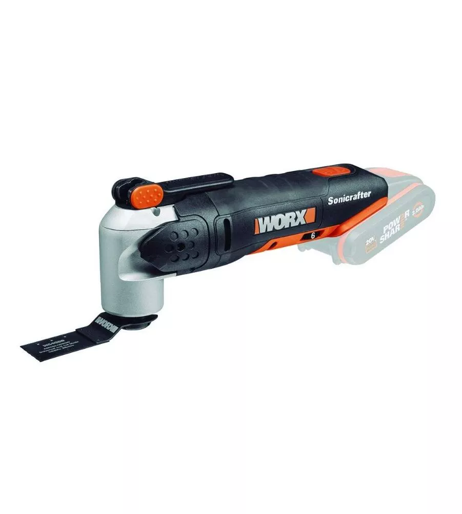 Worx - multifunzione sonicrafter a batteria 20v - solo corpo macchina.